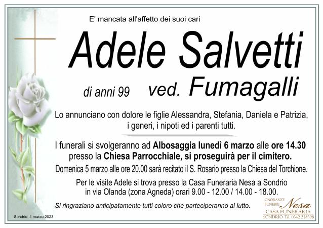Necrologio Adele Salvetti ved. Fumagalli