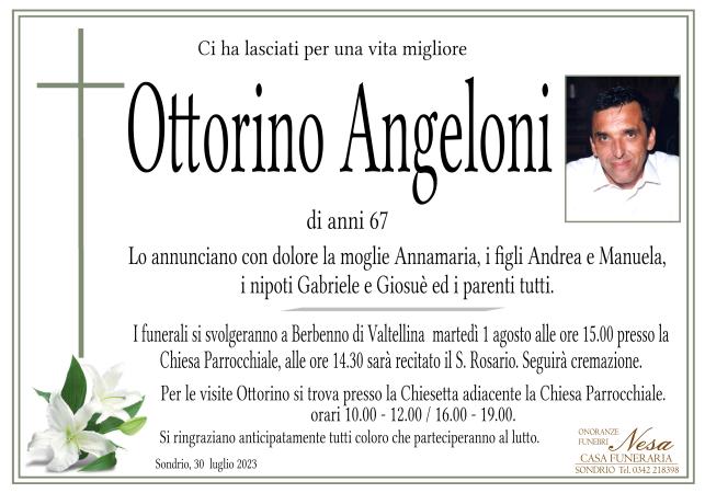 Necrologio Ottorino Angeloni