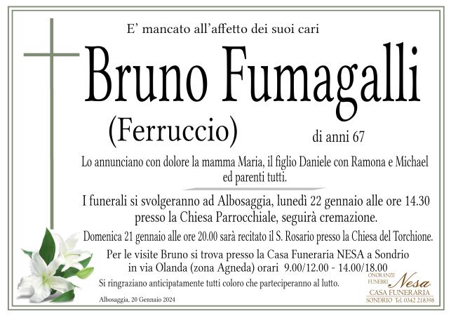 Necrologio Bruno Fumagalli