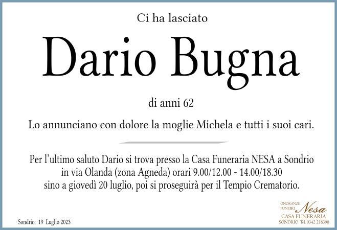 Necrologio Dario  Bugna