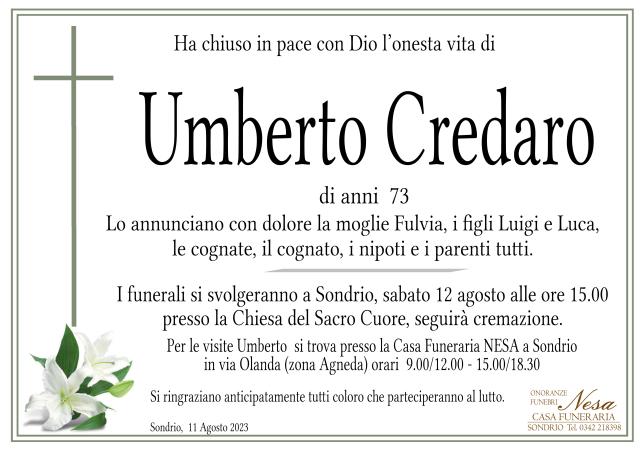Necrologio Umberto Credaro