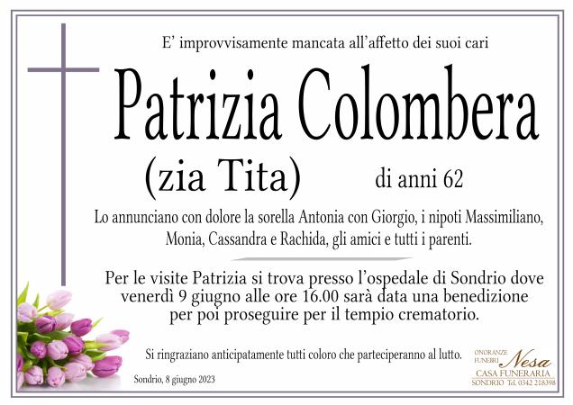 Necrologio Patrizia Colombera