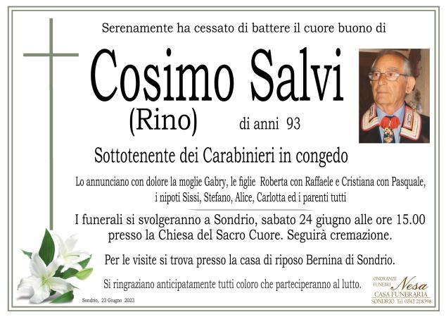 Necrologio Cosimo (Rino) Salvi