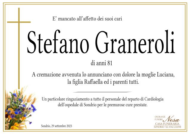 Necrologio Stefano Graneroli
