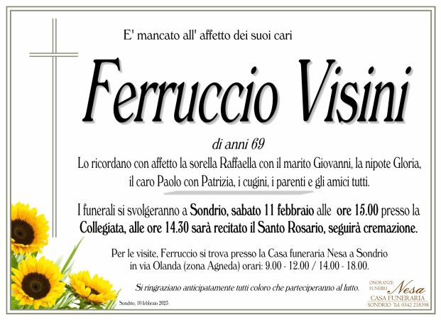Necrologio Ferruccio Visini